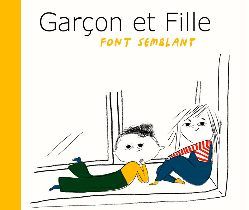 Garçon et fille font semblant