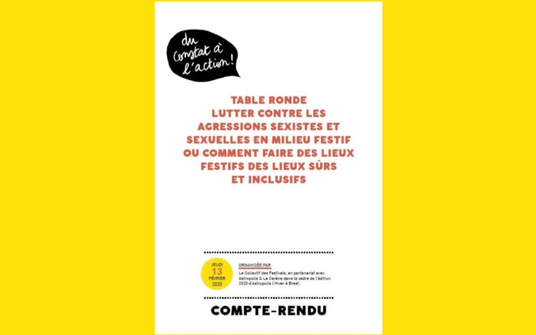 Lutter contre les agressions sexistes et sexuelles en milieu festif